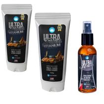 02 Ultra Finish Titanium E Revitalizador Finalizar De Plásticos + 01 Ultra Motors Finalizador
