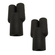 02 UN Forquilha de Vacuo borracha Modelo Y Cor Preto