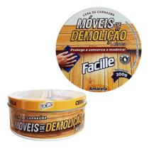 02 Und Cera Carnauba Lustra Moveis Demoliçao 200g Amarela 02 Und Cera Carnauba Lustra Moveis Demoliçao 200g Amarela