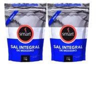 02 Unidades Kit Sal Grosso Integral de Mossoró Smart 1Kg