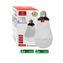 02 x Lampada Bulbo Led Emergencia 15W Sem Fio Recarregavel Com Bocal E27 02 x Lampada Bulbo Led Emergencia 15W Sem Fio Recarregavel Com Bocal E27