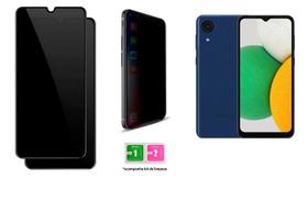 02x Películas De Vidro Privativa Fume 3D 9D Anti Spy Compativel Samsung Galaxy A13 4G 5G