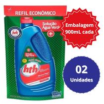 02x Refil Solução Água Verde Algicida Choque 900 mL Hth