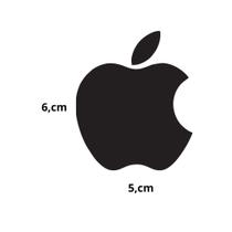 03 Adesivo Apple Maça 6x5cm Imac Iphone Ipad Diversas Cores Decoração Adesivos Celular