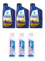 03 Aditivos Radiador Rosa Coolant Up Petronas + 03 Aguas