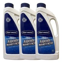 03 Algicida Manutenção Para Piscinas Hidroazul 01 Litro 03 Algicida Manutenção Para Piscinas Hidroazul 01 Litro