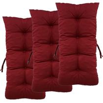 03 Almofadas Confortáveis para Cadeiras De Bambu