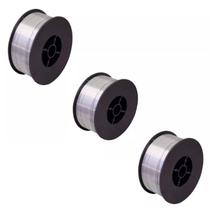 03 arame tubular rolo com 1kg para uso sem gás