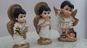 03 - Arcanjos Perolados 15 Cm Lindos Para Batizado , Casamento , Ornamentação, cores vivas 03 - Arcanjos Perolados 15 Cm Lindos Para Batizado , Casamento , Ornamentação, cores vivas