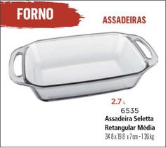 03 Assadeiras Com Alça Retangular 2,7lts Média - Marinex