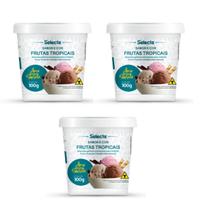03 Base Sabor Fabricação Sorvetes Geladinhos Vários Sabores Alto Rendimento Selecta