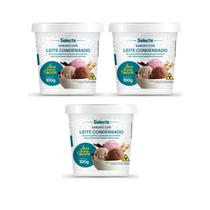 03 Base Sabor Fabricação Sorvetes Geladinhos Vários Sabores Alto Rendimento Selecta