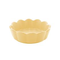 03 Bowls Porcelana Nórdica Bon Gourmet Amarelo Matt 15X5Cm