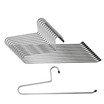 03 Cabide Simples Para Calças Cromado Adulto Kit Organizador