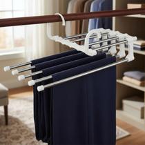 03 Cabides Organizador De Calças Saias Para Guarda Roupa Suporte de Roupas com 5 Hastes Duhome 03 Cabides Organizador De Calças Saias Para Guarda Roupa Suporte de Roupas com 5 Hastes Duhome