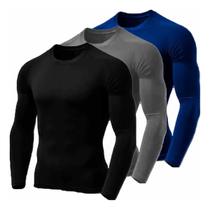 03 Camisa Térmica Uv 50+ Segunda Pele Camiseta Malha Fria 03 Camisa Térmica Uv 50+ Segunda Pele Camiseta Malha Fria