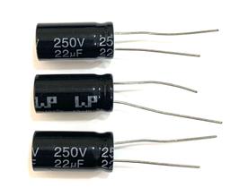 03 Capacitor Eletrolítico 22uf 250v 105º Original WP