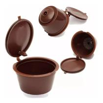 03 Cápsulas Plástica Dolce Gusto Reutilizável Café Cappuccino Chocolate