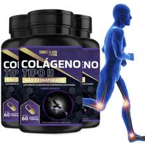 03 Colágeno Tipo 2 Para Articulações Ossos Rápida Absorção - Turbo Black Vitamin