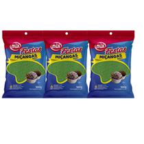 03 Confeito Miçanga Confeitaria Brigadeiro Várias Cores Kit