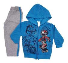 03 Conjuntos Infantil Moletom Blusa De Frio Menino Tam 1 2 3