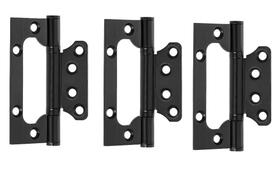 03 Dobradiça Porta Sobrepor Sem Rebaixo Inox 4'x3' Preta 03 Dobradiça Porta Sobrepor Sem Rebaixo Inox 4'x3' Preta