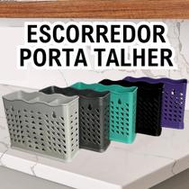 03 Escorredores de pia Porta Talher Vazado Com Separador 3 Divisórias Organizadoras