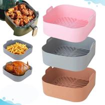 03 Forma Silicone Air Fryer Reutilizavel Protetor 20Cm 03 Forma Silicone Air Fryer Reutilizavel Protetor 20Cm