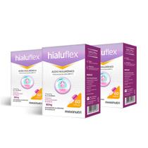 03 Hialuflex Acido Hialuronico Vitamina A C E Zinco 60 Capsulas Loja Maxinutri