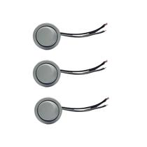 03 Interruptor Para Moveis Botão 22mm Com Cabo 2a Branco