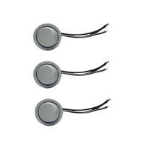 03 Interruptor Para Moveis Botão 22Mm Com Cabo 2A Branco