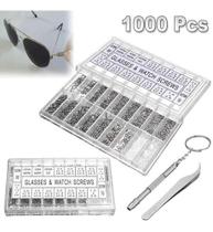 03 Kits De 1000 Parafuso Relógio Óculos Conserto Porca