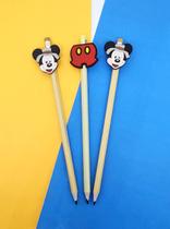 03 Lápis de escrever Mickey papelaria Mickey Mouse material escolar presente