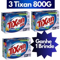 03 Lava Roupas Sabão em Pó Tixan 800g cada Roupas Delicadas Envio imediato Produto Original