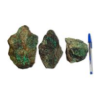 03 Malaquita Pedra Bruto Natural 600 a 700g 12 a 16cm Tipo B