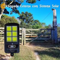 03 Mini Luminaria Com Placa Solar Para Zona Rural Chacara Sitio Jardim Condominio