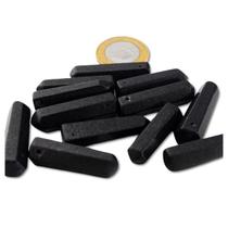 03 Mini Pontinha Quartzo Preto Furado para Pingente de Colar - Furo Vazado Lateral 25 a 35mm - Atacado 03 Mini Pontinha Quartzo Preto Furado para Pingente de Colar - Furo Vazado Lateral 25 a 35mm - Atacado