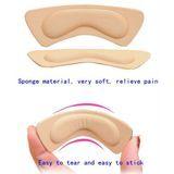 03 PAR Palmilha e protetor de calcanhar adesivo para sapatos na cor BEGE