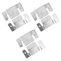 03 Pares Conector De Encaixe Para Móveis Compátivel Sofá Cabeceira Painel Galvanizado - Abmaza