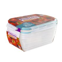 03 Potes Plásticos Hermético Para Armazenar 1L c/ Travas 03 Potes Plásticos Hermético Para Armazenar 1L c/ Travas