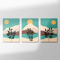 03 quadros mdf abstrato paisagem 03 quadros mdf abstrato paisagem