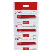 03 Refis para Marcador de Quadro Branco FABER-CASTELL Smart Click