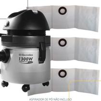 03 Sacos para Aspirador De Pó Electrolux Descartável Hidrovac A10 com Bocal de Encaixe 65 mm