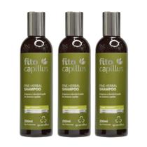 03 Shampoo Fito Capillus Fine Herbal 250ml cada 03 Shampoo Fito Capillus Fine Herbal 250ml cada