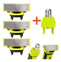03 Super Lâminas + Aparador Nasal Para Oneblade Philips