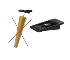 03 Suporte Angular Pé Madeira Retrô Para Móveis E Decoração 03 Suporte Angular Pé Madeira Retrô Para Móveis E Decoração