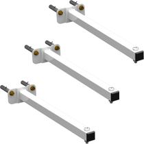 03 SUPORTES REFLETOR BASE RETA BRAÇO 30 cm 3 cjts 03 SUPORTES REFLETOR BASE RETA BRAÇO 30 cm 3 cjts