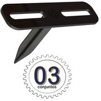 03 Suportes Refletor Preto 1 Esp Estacas Chão Jardim 03 Cjts 03 Suportes Refletor Preto 1 Esp Estacas Chão Jardim 03 Cjts