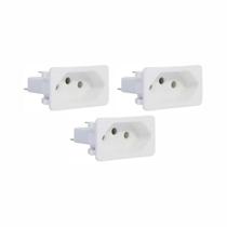 03 Tomada Margirius Para Cx.embutir Padrão Weg 10/20a Branca 03 Tomada Margirius Para Cx.embutir Padrão Weg 10/20a Branca