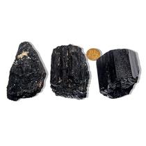 03 Turmalina Preta Pedra Natural 200 a 250g Média 7cm Tipo B 03 Turmalina Preta Pedra Natural 200 a 250g Média 7cm Tipo B